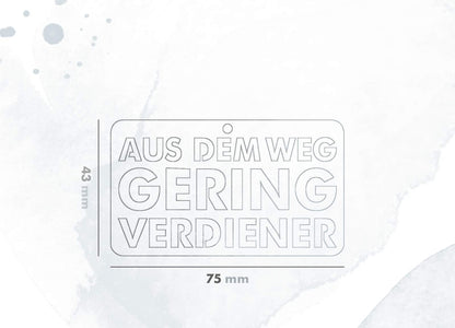 Jugendwort: Geringverdiener