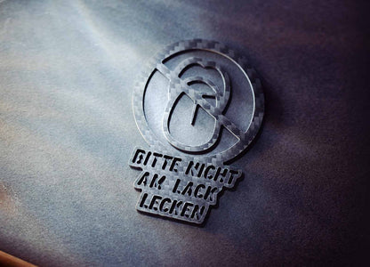 Lack lecken verboten